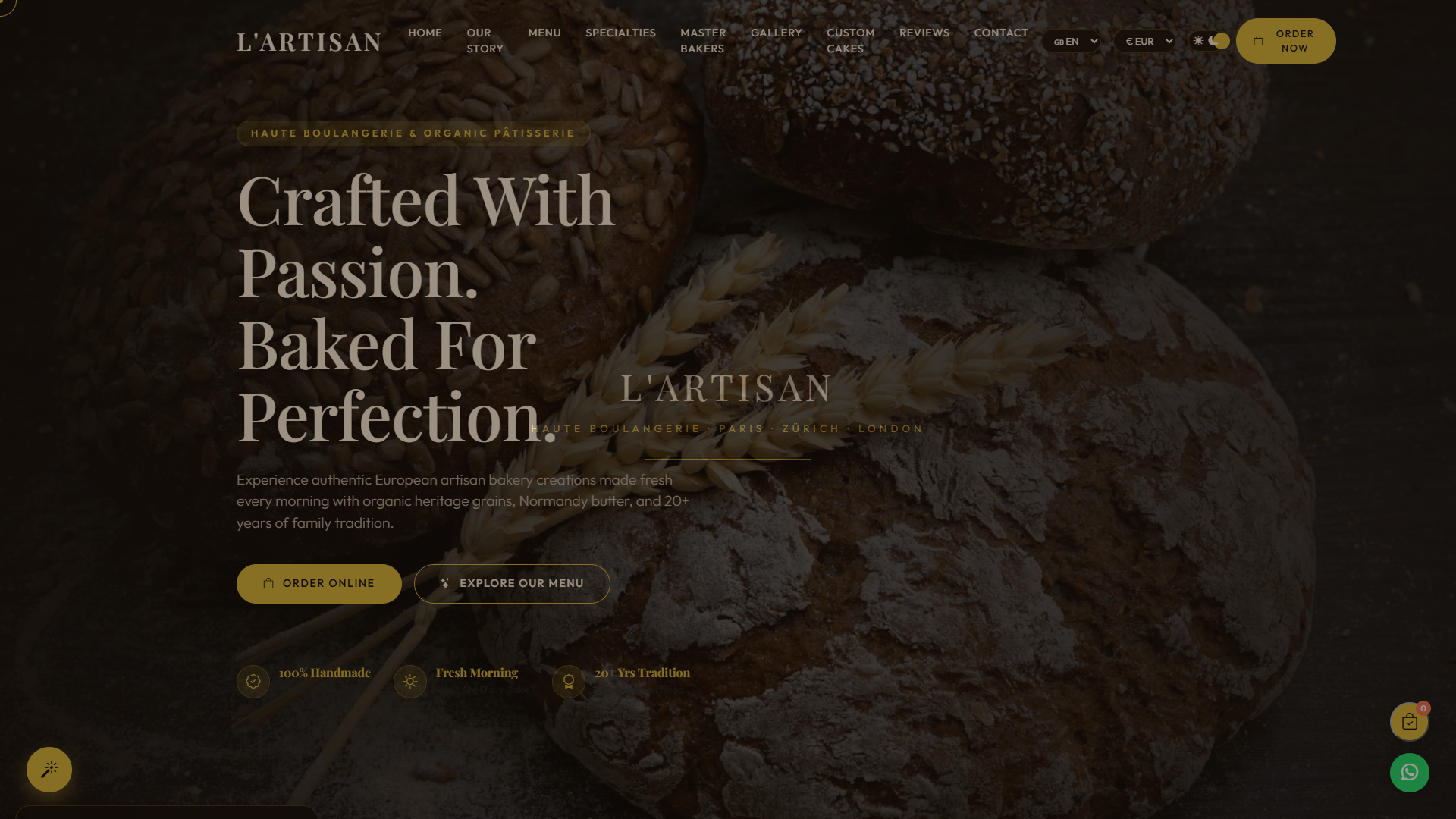 Artisan Bakery & Patisserie Pro Screen 3