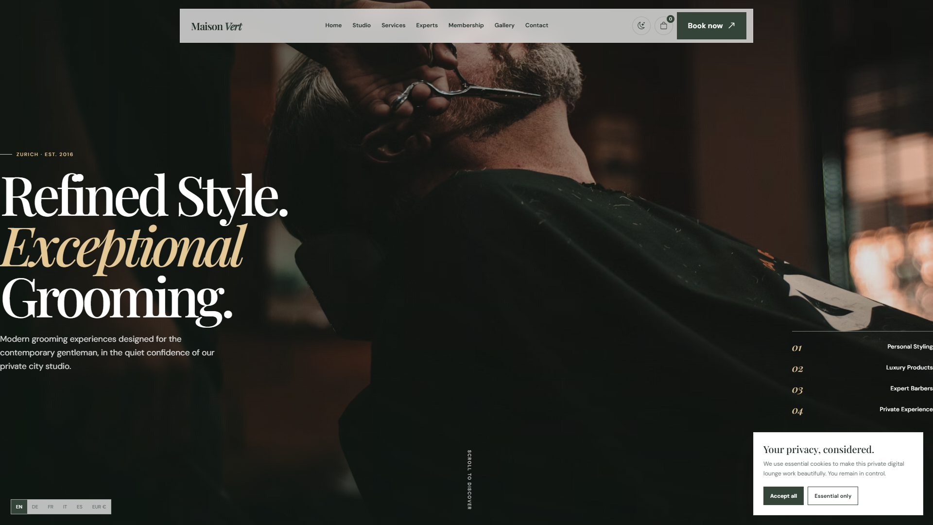 Modern Barber & Beard Atelier Preview