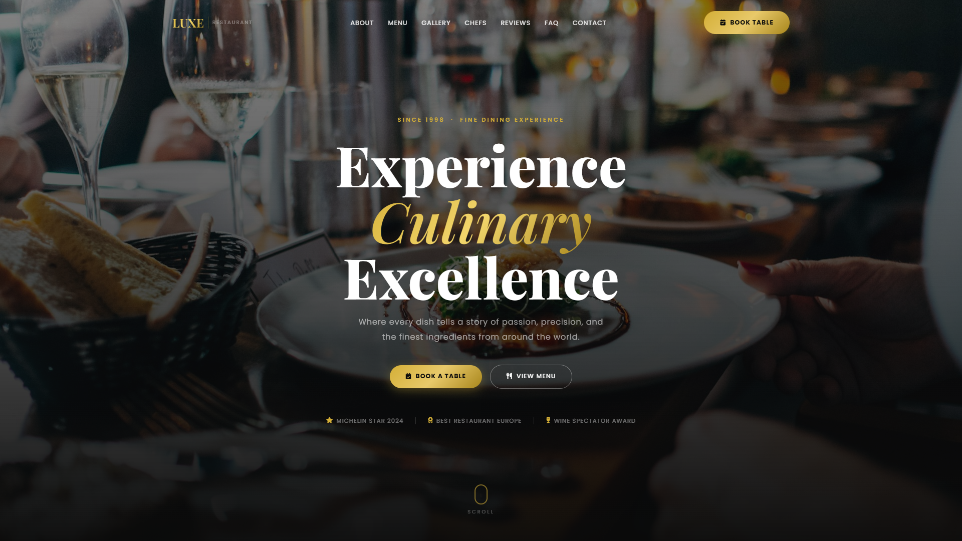 Botanica Fine Dining Restaurant — Website Template
