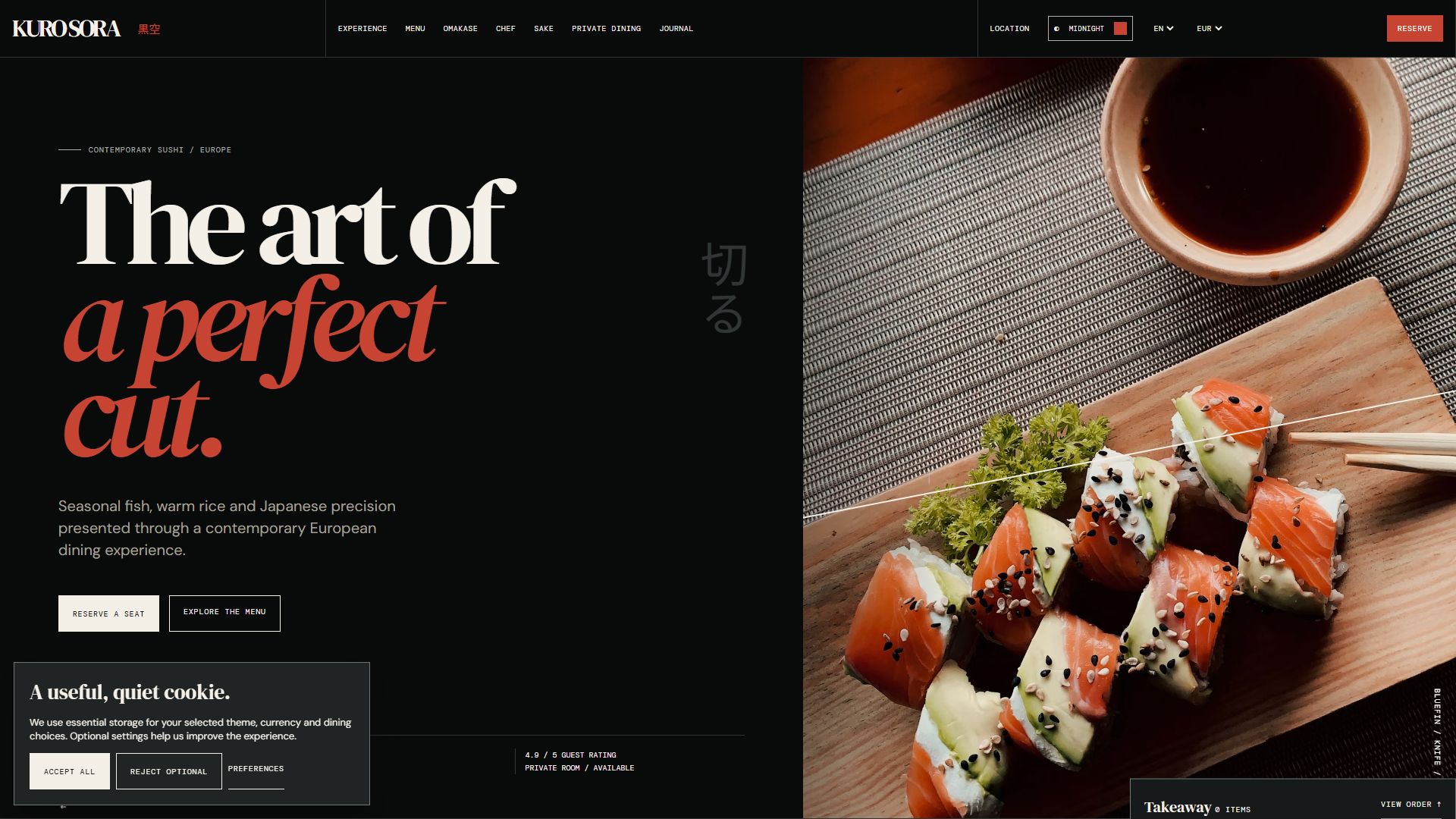 Komorebi Authentic Japanese & Sushi Screen 4